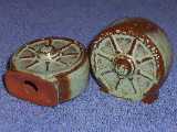 Wagonwheel Shakers glazed prairie green